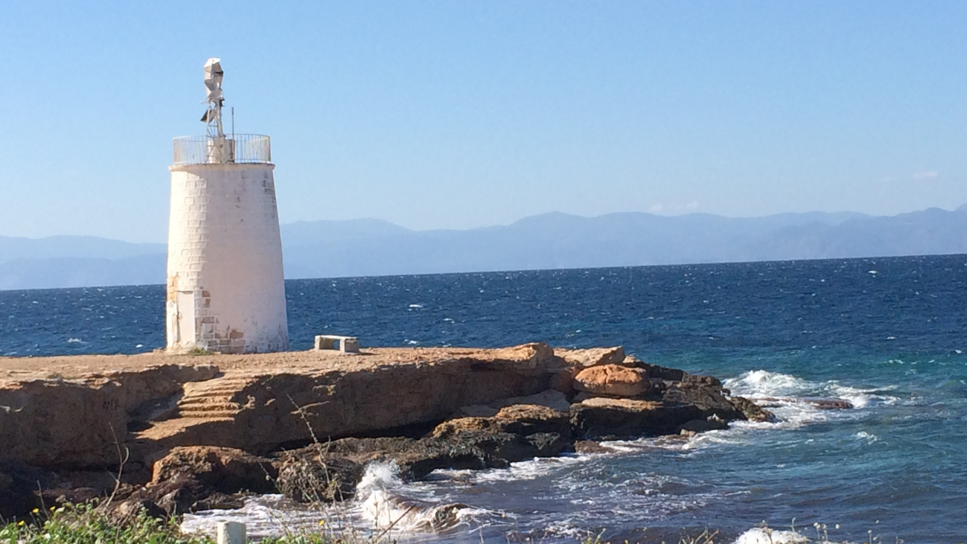 Lighthouse Aegina Island